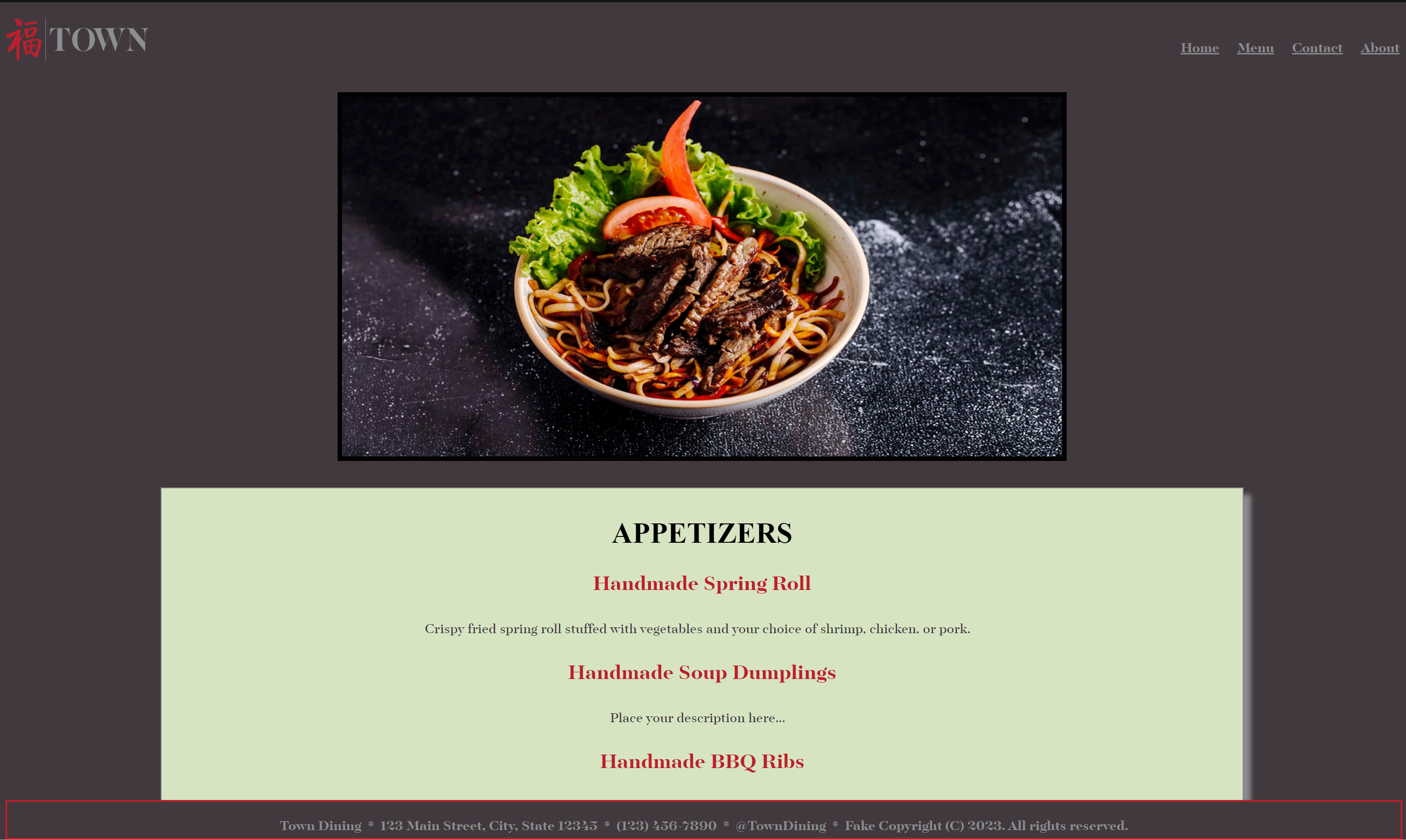 website homepage screenshot